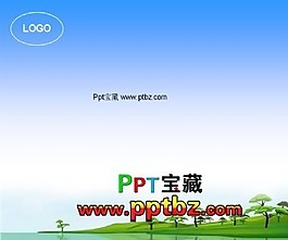 綠色風(fēng)景ppt模板