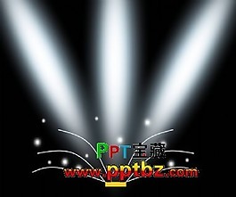 一个不错的灯光效果动态ppt模板