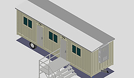 建設(shè)辦公室拖車小