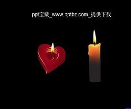 蠟燭動態效果ppt模板