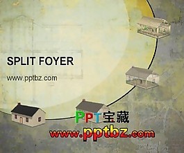 古典房子設計PPT模板下載