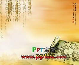 古典ppt模板：江南春曉