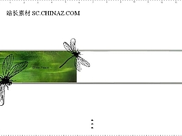 白色綠蜻蜓ppt模板下載