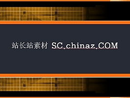 黃色方格PPT模板下載