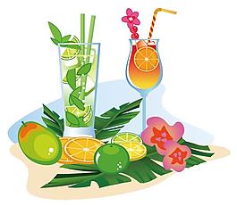 水果和檸檬水