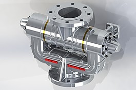 约茨德米尔技术的SolidWorks渲染显示旋转接头