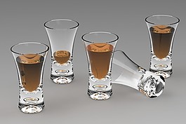 酒的玻璃杯