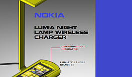 Lumia夜燈的無線充電器