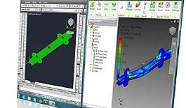 应力分析的对象由Autodesk Inventor的三维自动CAD