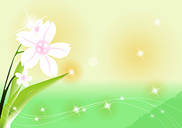 清新淡雅花卉移動(dòng)門(mén)