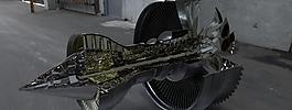 遄達(dá)1000發(fā)動機(jī)的KeyShot 3D渲染競爭