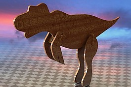 tiranossauro雷克斯de馬德拉DE brinquedo