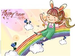 彩虹滑梯