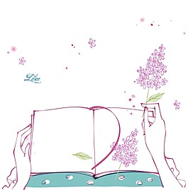 書本上的丁香