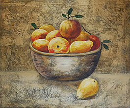 水果展示油画