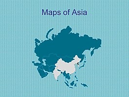 亞洲地圖模板