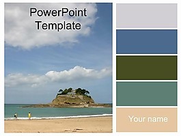 島上的PPT模板