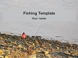 釣魚的PPT模板