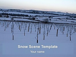 背景雪景模板