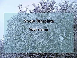 雪幻燈片模板