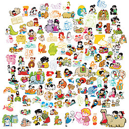 卡通兒童形象設計PSD分層素材