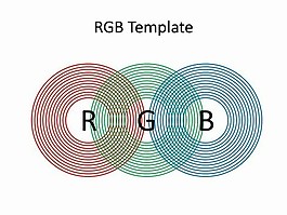 RGB與同心圓模板