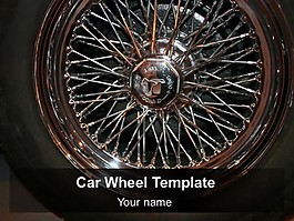 車輪的PPT模板