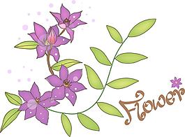 手繪素描花朵