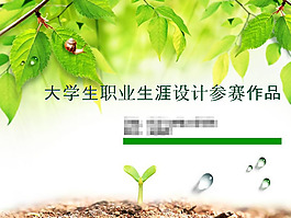 春天韩国风格ppt模板