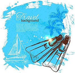 夏日海灘主題素材