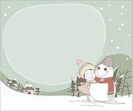 孩子和雪人