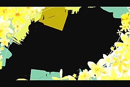 花紋圖案裝飾視頻素材
