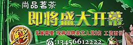 茶葉展板設計圖片