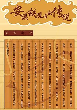 茶葉鐵觀音宣傳易拉寶圖片