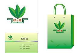 茶葉 logo 手提袋 名片圖片
