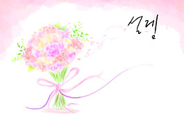 手捧花