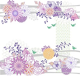 手绘花卉
