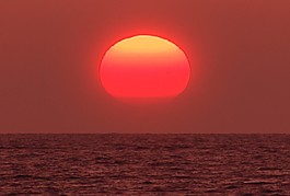 太陽(yáng)落下