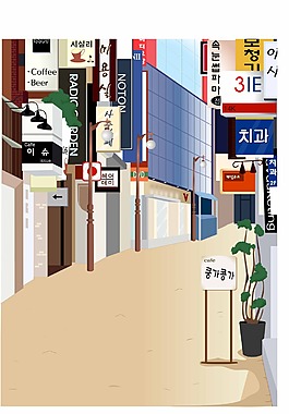 繁華的街道