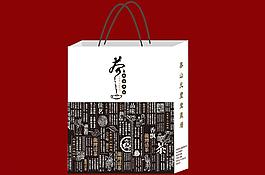 茶葉包裝 手提袋（平面圖）圖片