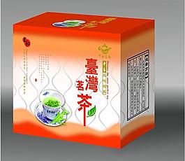 臺灣茶包裝 平面分層圖片