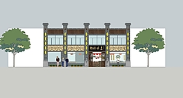餐飲設計門頭正視圖