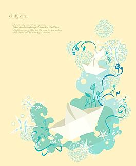 紙船時(shí)尚創(chuàng)意圖案