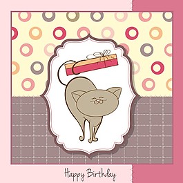 小動物生日賀卡
