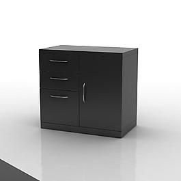 3d模型黑色柜子