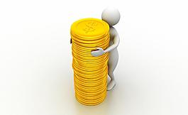 金幣3d小人圖片