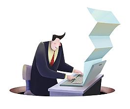 卡通商務(wù)人物圖片