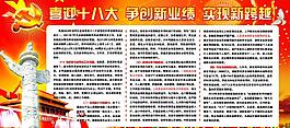 喜迎十八大宣傳欄圖片