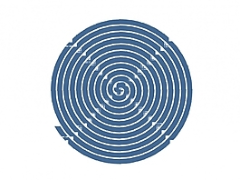 粗糙的螺旋PPT背景- 36450403