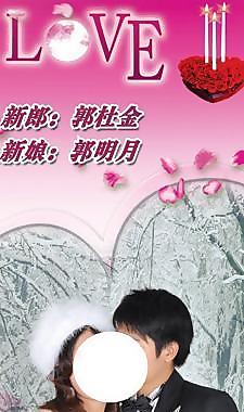 結(jié)婚x展架圖片